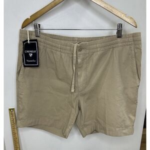New !! CREMEUX MENS CASSIS SHORTS‎ Waist 38x 16 Kaki Color